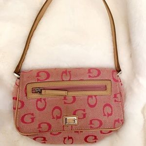 Pink Guess shoulder bag